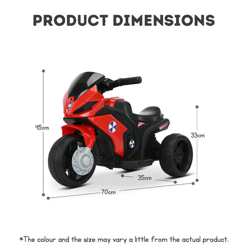 Kids 3-Wheel Scooter & Electric Ride-On Bike WIth Safety Mark Charger