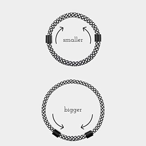 Adjustable Mens Bracelet Made of Durable Waterproof Rope | Stylish Accessory For Men | 10 colors | Fits Any Wrist Size