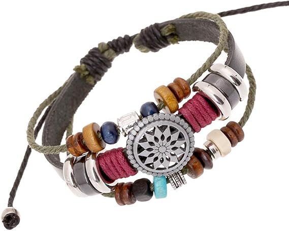 Women Lady Bohemia Wind Beaded Multilayer Hand Woven Bracelet Jewelry