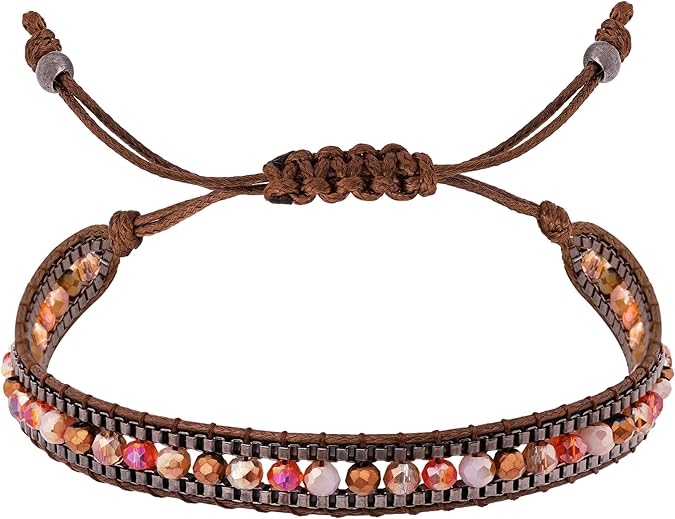 Bohemian Braided Bead Bracelet for Women, Trendy Jewelry Design