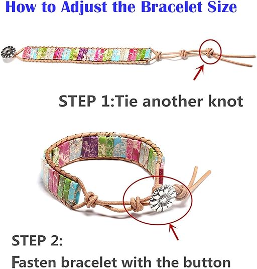 7 Chakra Bracelets for Women with Real Stones Leather Wrap Healing Bead Bracelet Women Men Boho Friendship Jewelry