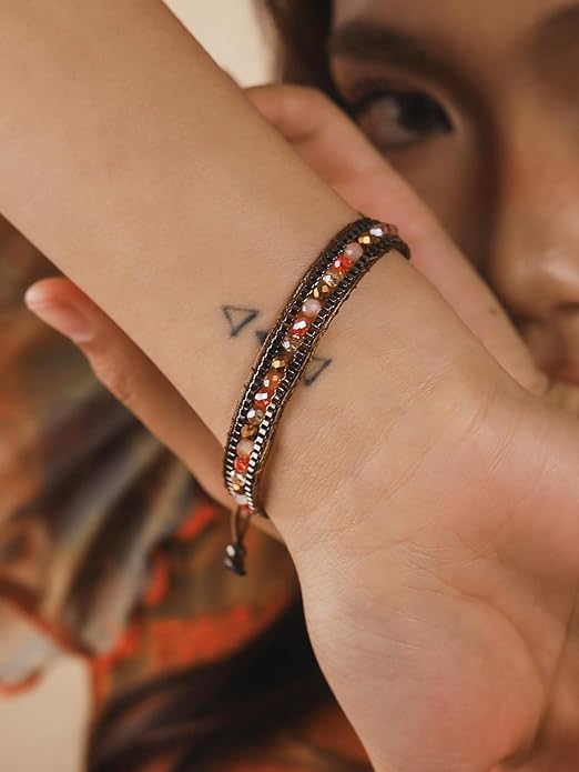 Bohemian Braided Bead Bracelet for Women, Trendy Jewelry Design